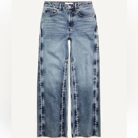 GLENN MARTENS H&M WIDE SIDE-SLIT JEANS - Picture 4 of 4